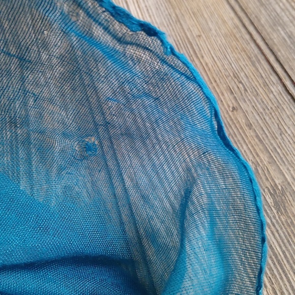 Teal Lightweight Infinity Scarf - Picture 4 of 6